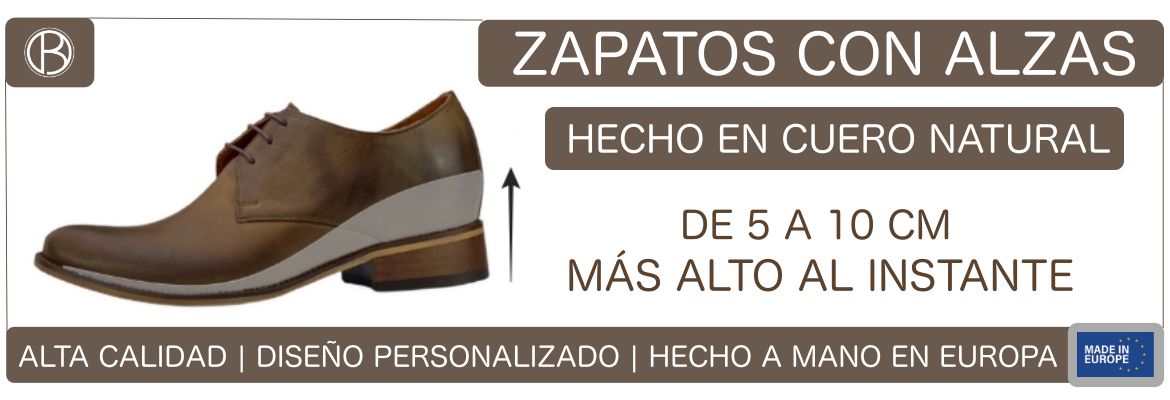 Zapatos con alzas de cuero natural para hombre | BETELLI