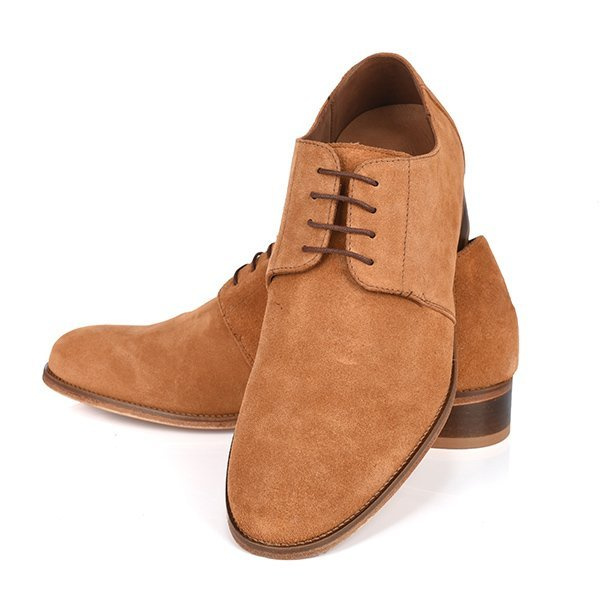 Zapatos con alzas SONDRIO para hombre con suela de cuero + 7CM