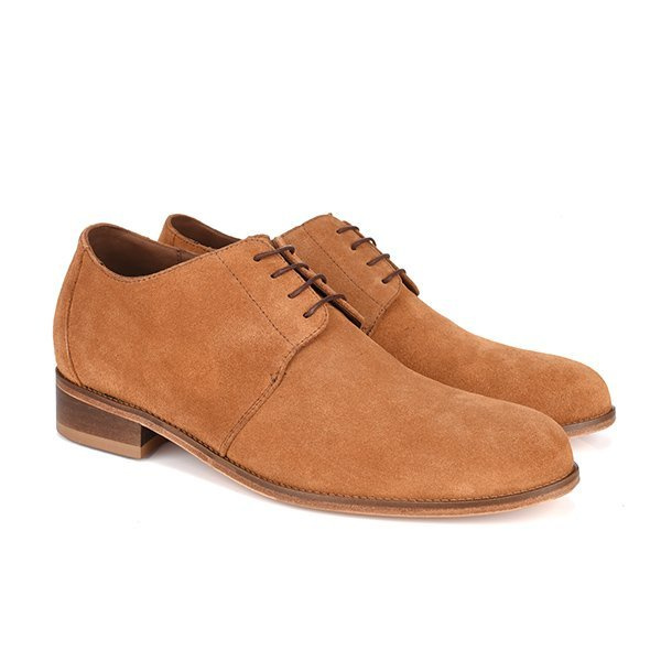 Zapatos con alzas SONDRIO para hombre con suela de cuero + 7CM